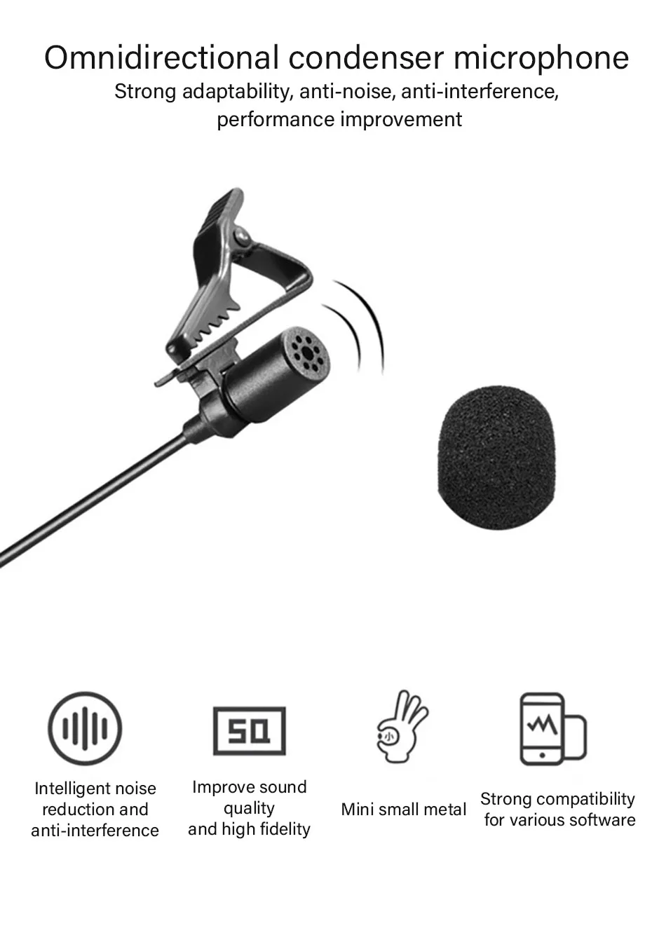 Boya BY-WM4 Pro/BY-WM4 Mark II беспроводные ПЕТЛИЧНЫЕ Микрофон Студийный конденсаторный лацкан микрофон для интервью для iPhone Canon камеры Nikon