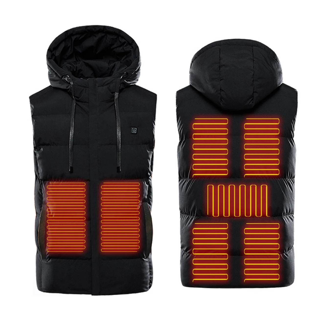 

Heating Vest 7 Area USB Charging Winter Jacket Electric Flexible Thermal Smart Heated Vest for Men Outdoor Accessories