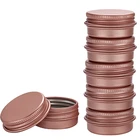 100 шт. пустая матовая розовая Золотая алюминиевая банка 5g 10 г 1 5g 30 г 50 г 60 г горшок для макияжа, блеска для губ пустая Косметика жестяные банки контейнер