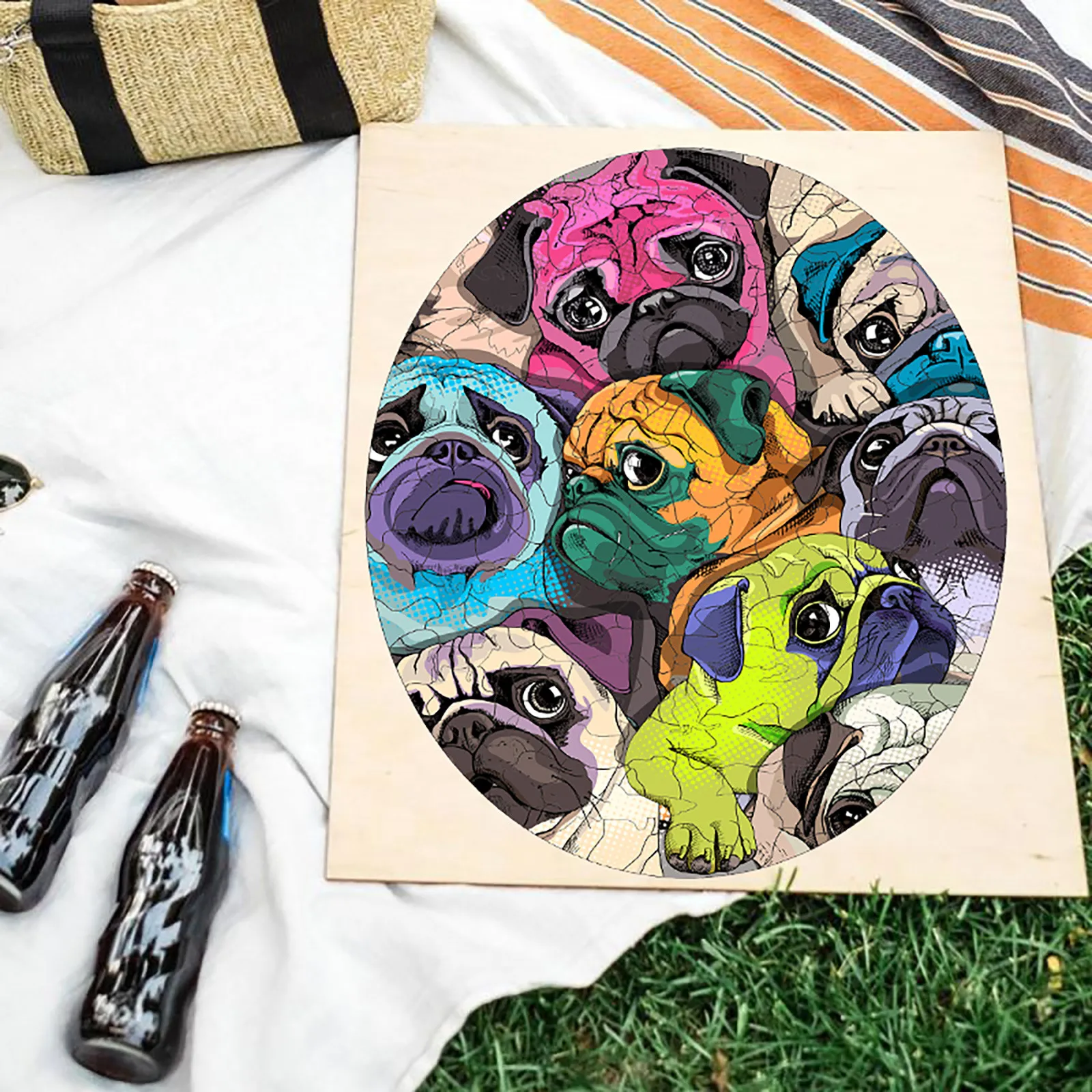 

2021 New 3D Animal Wooden Puzzle Gift for Adults and Kids Parent-child interactive toys birthday present rompecabezas