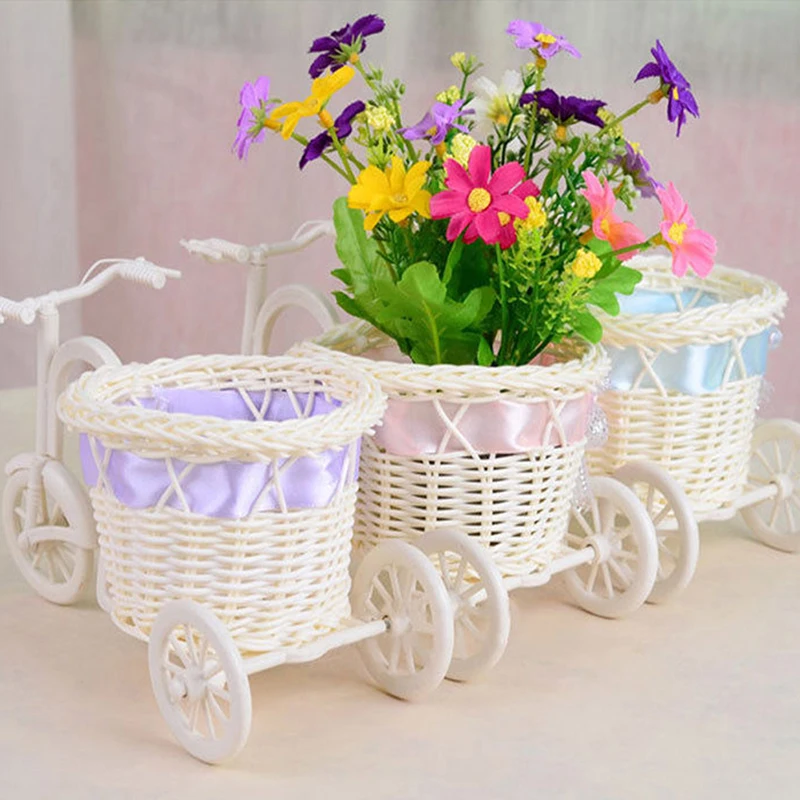 1 шт. горячая Распродажа в виде велосипеда из ротанга корзина для хранения