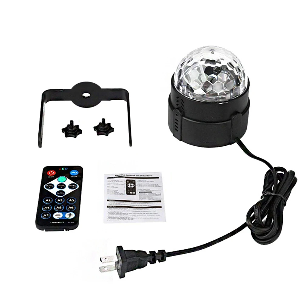 

Activated Disco Ball Effect Show Mini USB Rechargeable Fashion Home KTV Xmas Wedding+ Decoration Remote Control LED Stage Lights