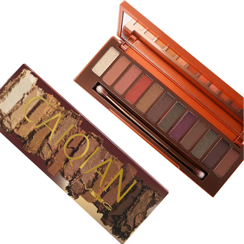 Палитра теней для век MYG naked smoky палитра макияжа матовые блестящие тени 12 цветов с