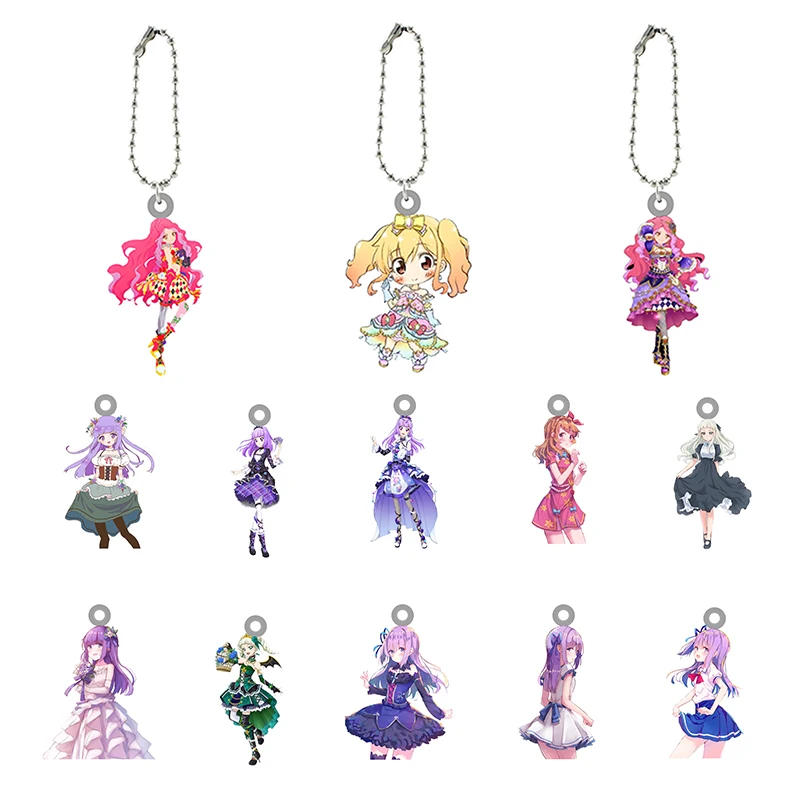 Bandai брелок Aikatsu Shibuki Ran из мультфильма акриловая кукла креативный подарок для