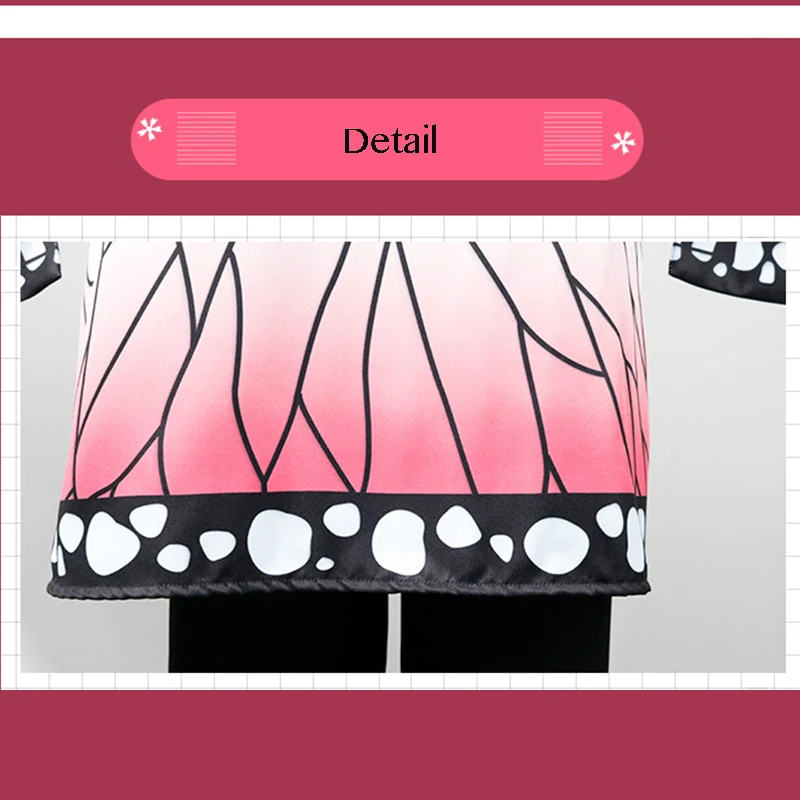 

Anime Demon Slayer Kimetsu No Yaiba Cosplay Costumes Kochou Shinobu Cosplay Costume Kimono Halloween Party Blade Of Demon Women