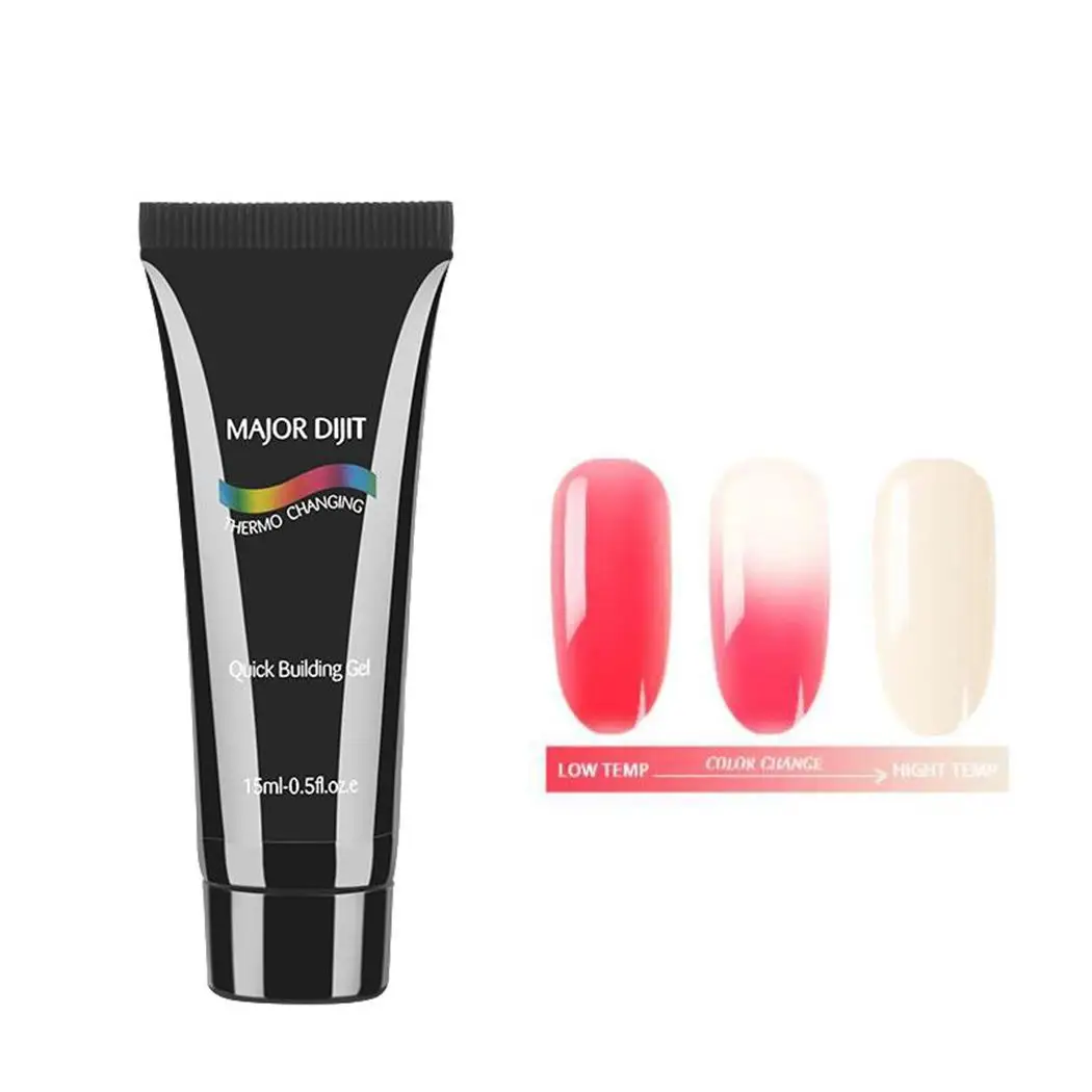 5 цветов био Гели Soak Off УФ гель Температура для изменения цвета ногтей 15 мл
