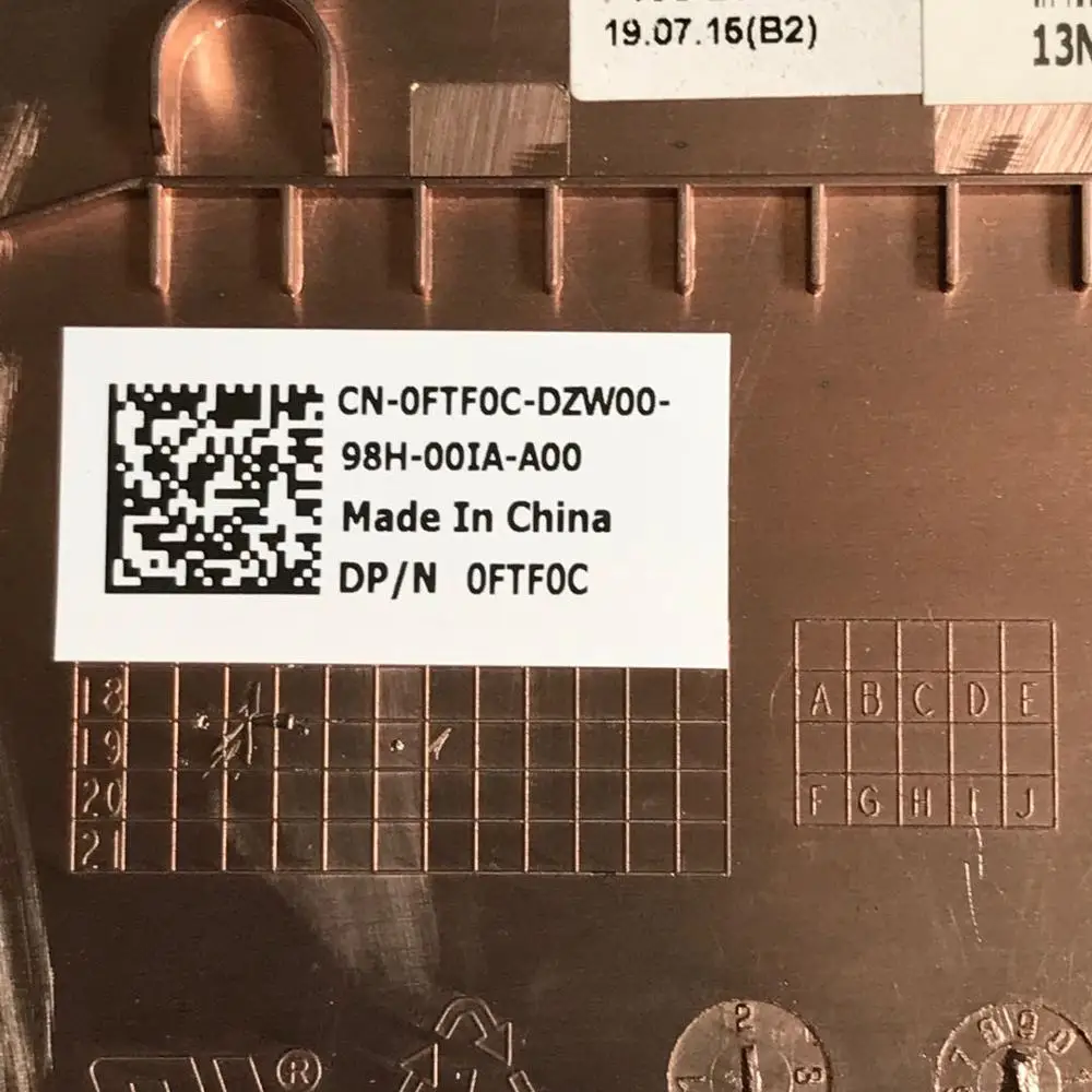 

Dell 15 G5 5590, D 0FTF0C FTF0C