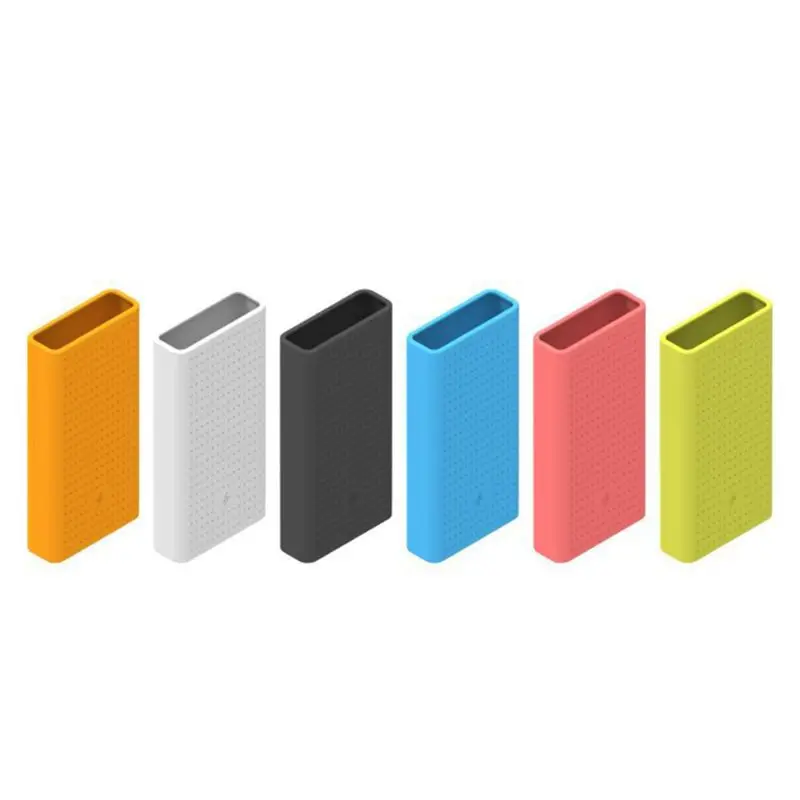 Портативный Силиконовый защитный чехол для Xiaomi 20000mAh Мобильный банк питания аксессуары 2-го поколения