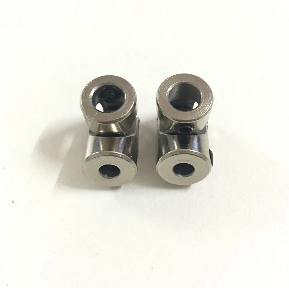 

AXSPEED Universal Joint Connector Stainless Steel Cardan Joint Gimbal Couplings 5x5mm with M4 Screws for Brushless Motor RC Boat