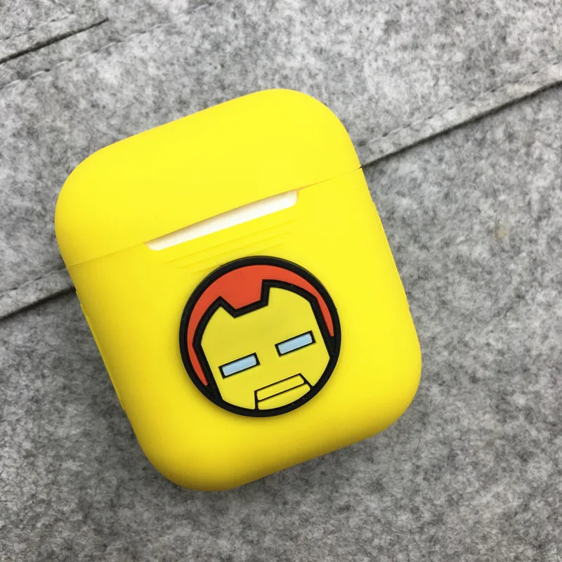 Мультяшный Мягкий силиконовый чехол для наушников для Apple Airpods, противоударный чехол для Apple AirPods, ультратонкий защитный чехол для Air Pods - Цвет: 26