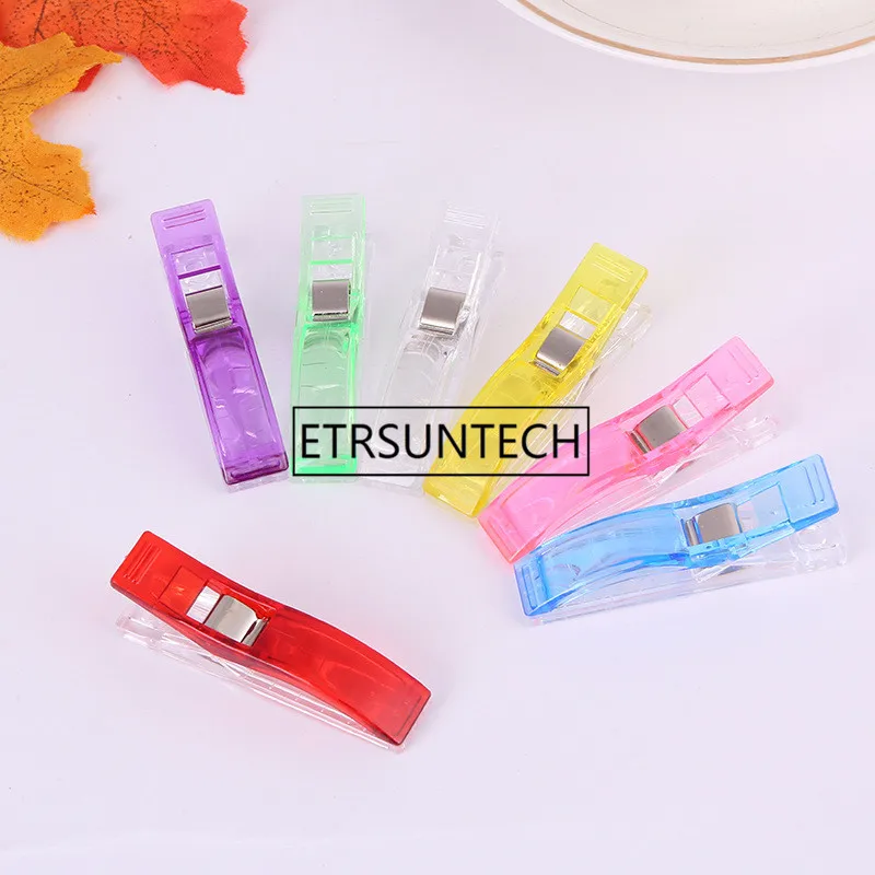 5000 unids/lote de Clips de pl&aacute;stico de PVC de gran tama&ntilde;o para Patchwork, costura, manualidades, Clip para acolchado de edred&oacute;n de 5,6x1,2x1,8 CM, venta al por mayor-1
