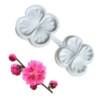 peach blossom veiner silicone mold petal flower wedding party cake decorating tools sugar gumpastefondant clay mould 2314