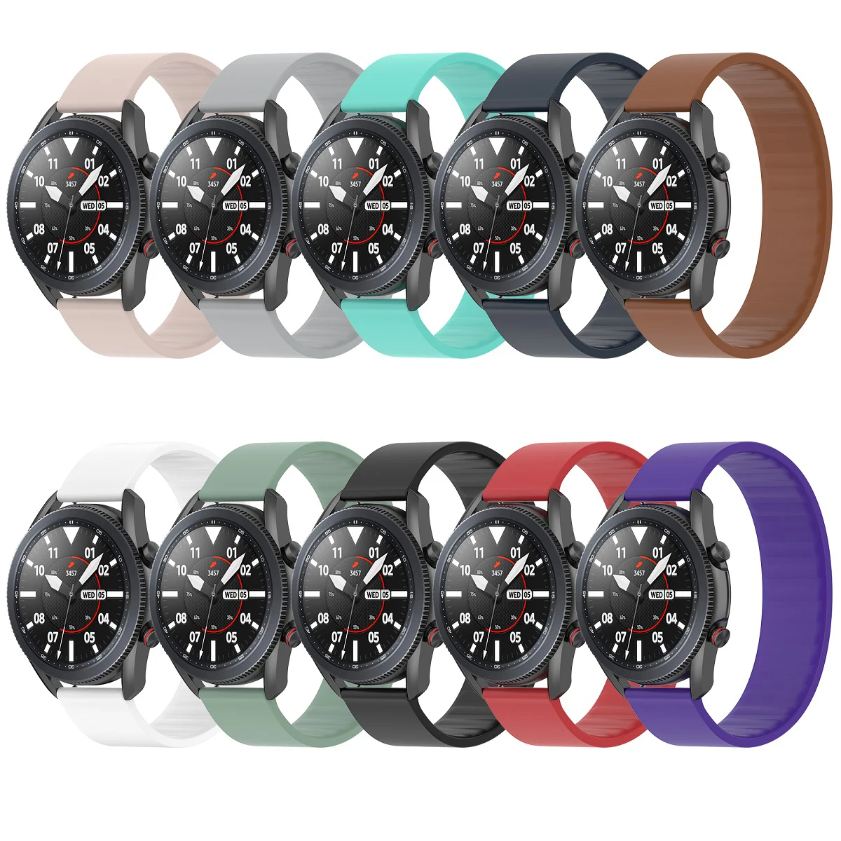 

Ремешок силиконовый для Samsung Galaxy Watch 3 45 мм/46 мм Gear S3, спортивный браслет для наручных часов gt 2 46 мм, 22 мм