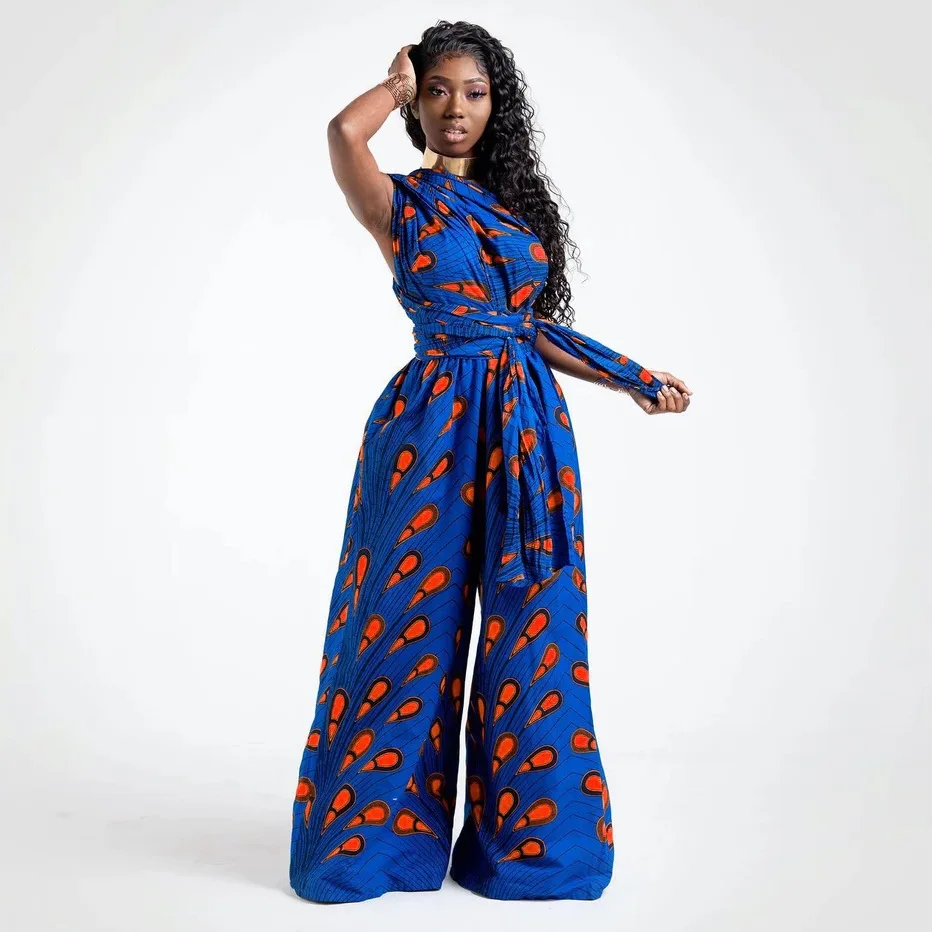 2020 новые модные африканские платья для женщин с принтом Дашики широкие брюки