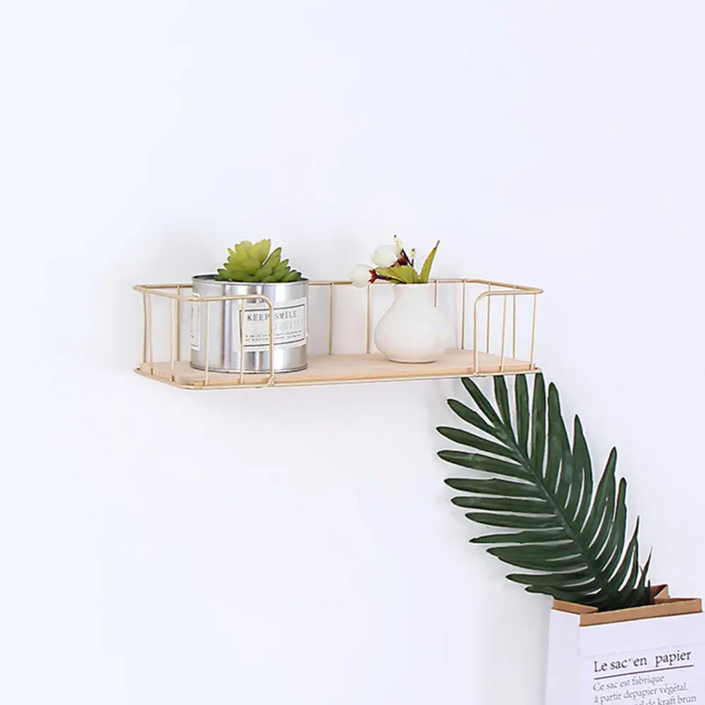 

2pcs Simple Flowerpot Storage Shelf Hanging Rack Wall Mounted Flower Rack