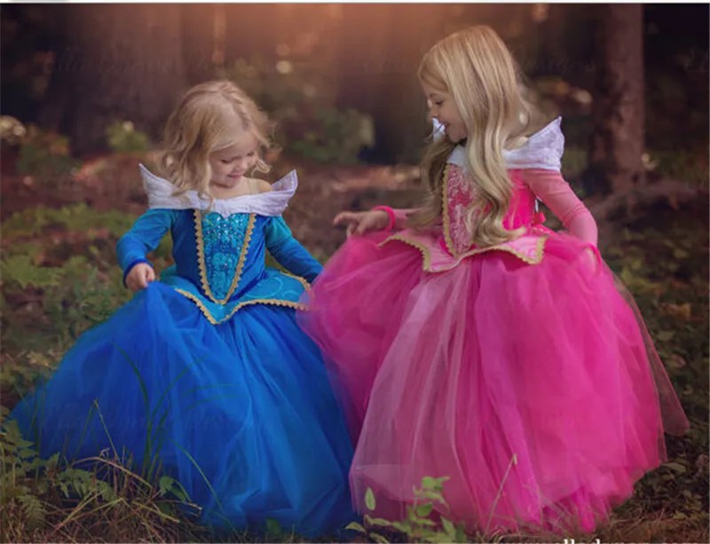 Fancy Girl Kids Prom Gown Children Princess Dresses Party Dress Cosplay Yellow Halloween Costume | Детская одежда и обувь