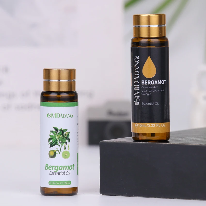

10ml With Dropper Essential Oil Bergamot Pure Essential Oils Relieve Stress Relax Mood Incense Aromatherapy Essential Oil