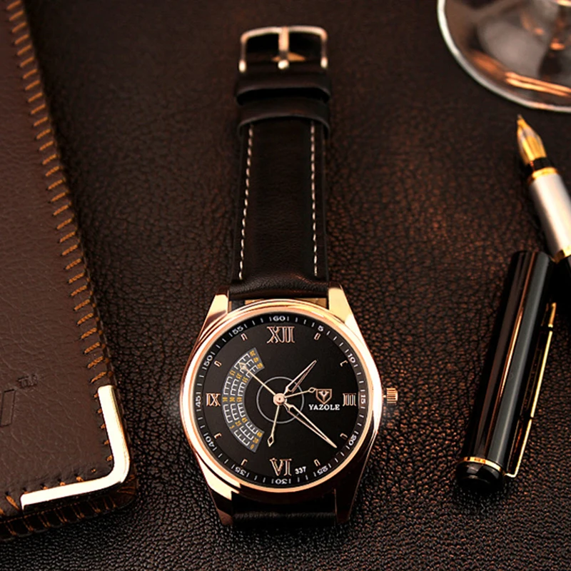 

Yazole Men Watch Three Second Hands Korean Version of High-end Business Designer Relogio Masculino Quartz Watches Relojes Hombre