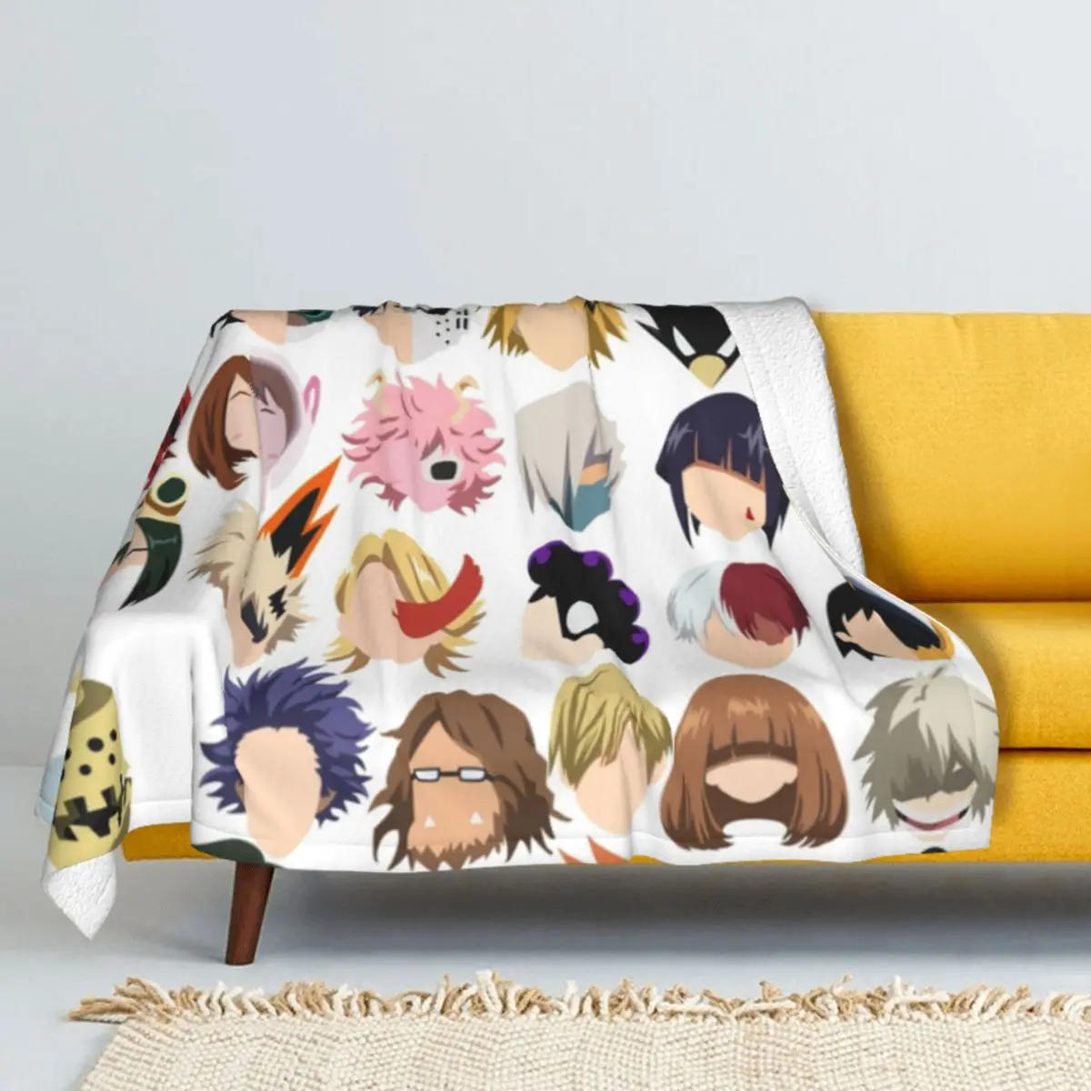 

U.A. High Winter Thicken Double layer Wool Throw woolen Blanket Coral fleece Throw blanket Quilt Soft bed linings Child Cartoon