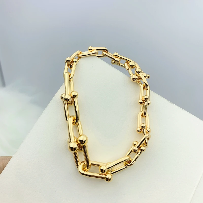 Женское ювелирное изделие U образный толстый градиентный браслет изысканная