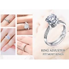 Силиконовое невидимое прозрачное кольцо 8 размеров s регулирующее кольцо размер r свободные кольца редуктор кольцо размер r подходит для любых колец ювелирные инструменты