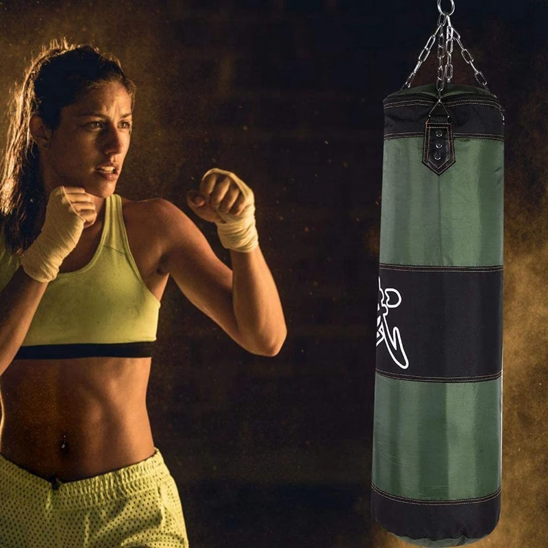 

Boxing Sandbag Hanging Hollow Boxing Punching Bags Hook Kick Heavy Bags with Iron Chain Hook Safety Buckle