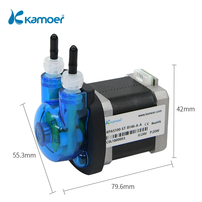 Kamoer шаговый перистальтический насос KPAS100 24V Samll S/пластина в форме буквы L передачи