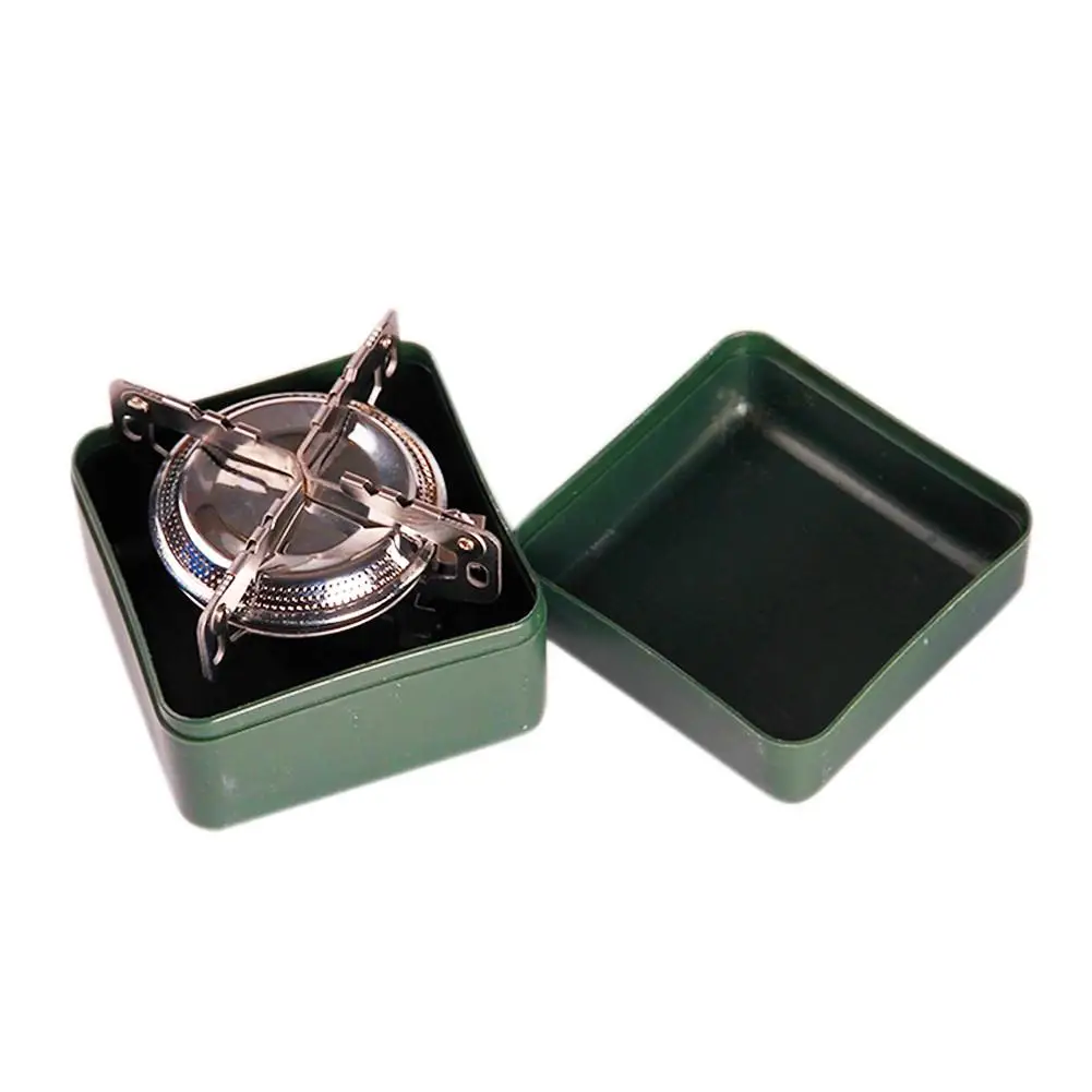 Складная уличная газовая плита портативная горелка сверхлегкая карманная