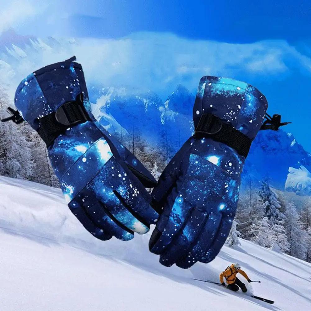 

Couple Man Women Winter Thickening Touch Screen Velvet Waterproof Warm Ski Riding Hiking Fishing Gloves Anti-slip Lightweight
