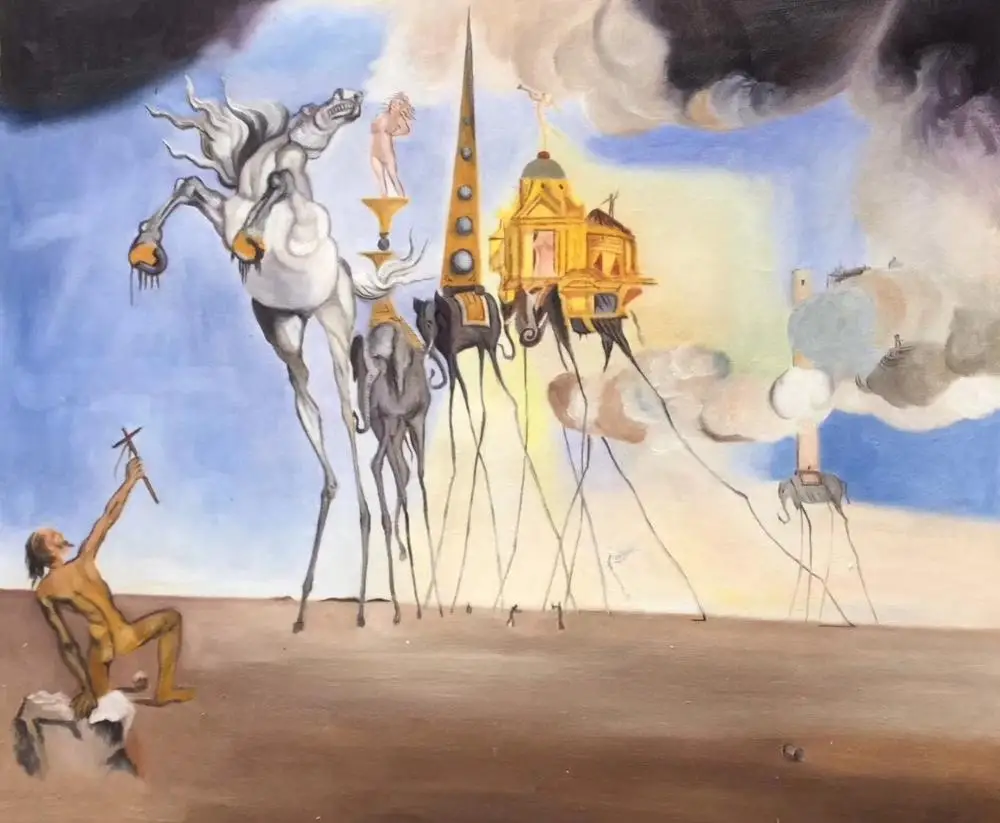 Ручная роспись абстрактная картина маслом на холсте Современная Картина дали