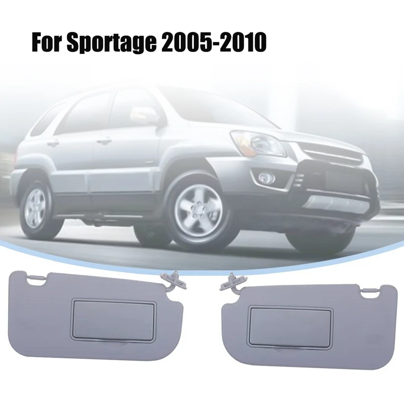 

1 пара, автомобильный защитный козырек с зеркалом для KIA Sportage 2005 2006 2007 2008 2009 2010