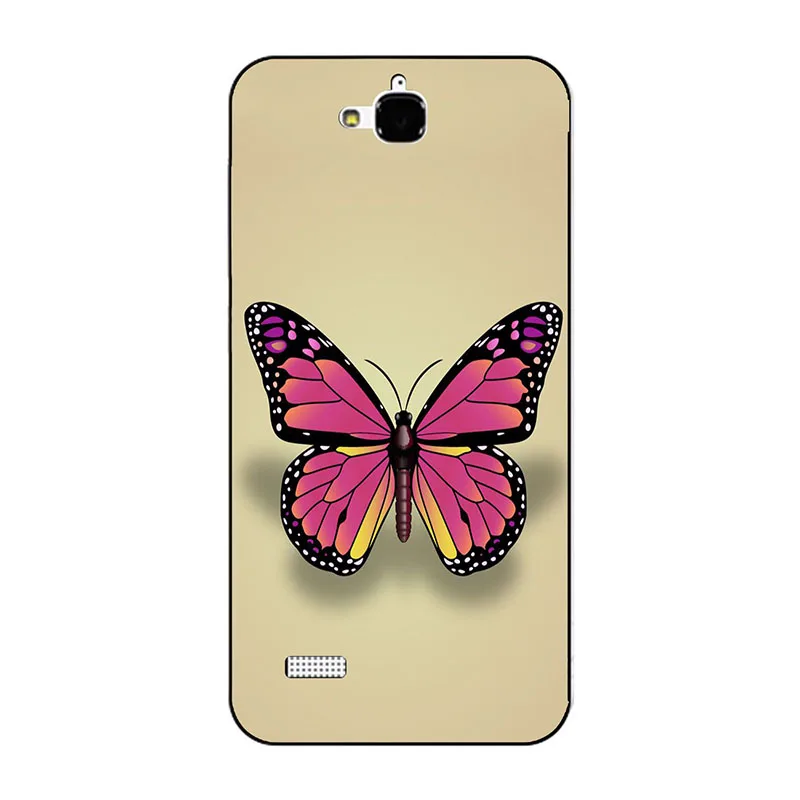 

Case for Huawei Honor 3C H30-U10 G740 H30-T10 H30-T00 H30-L01 Cover Flower hard Plastic Printed Cute Cat Animal Phone Case