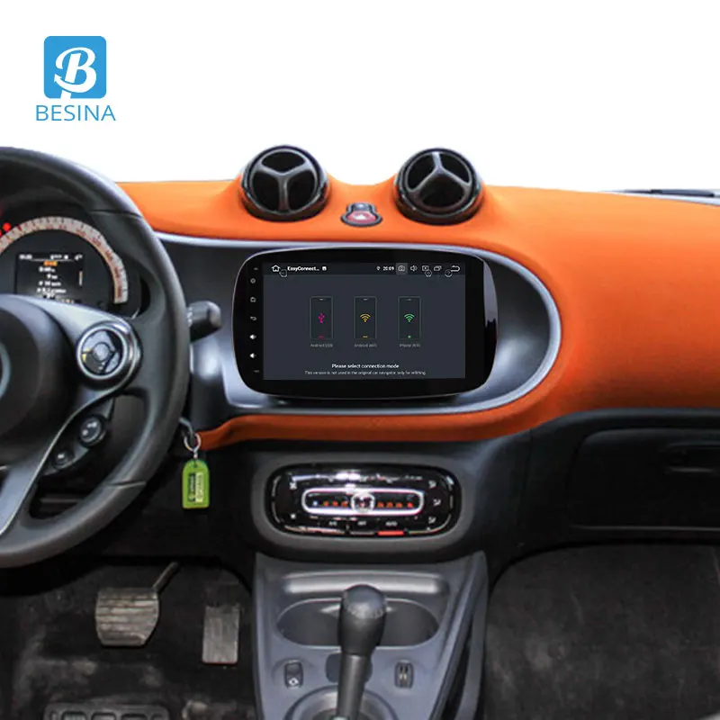 Besina 1 Din автомобильное радио для Mercedes Benz Smart 2013 2014 2015 2016-2018 Автомобильный