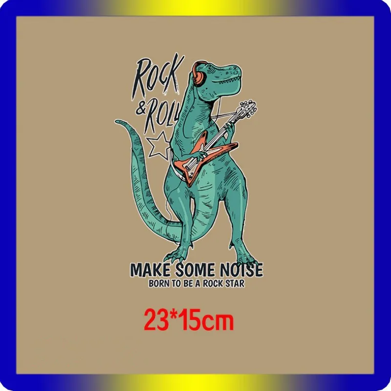 1 шт. динозавр тираннозавр мальчик стикер Железный На декор для одежды футболка