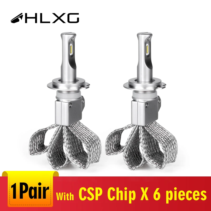 2 шт. Автомобильные светодиодные лампы H4 H7 H11 6000K H8 H9 HB3 9005 HB4|Передние LED-фары для