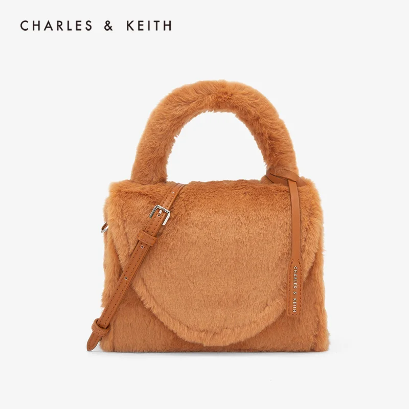 CHARLES＆KEITH Новинка 2020CK2-50781020Женская Cумка на плечо с Откидной крышкой Плюшевый верх