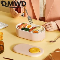 dmwd 220v portable electric heating lunch box bento heater mini rice cooker insulation heated food storage container meal warmer