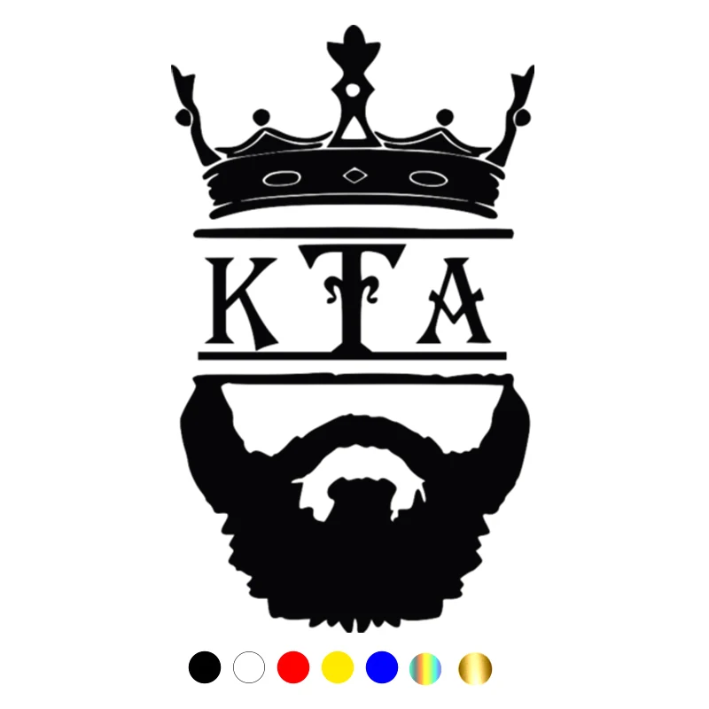 

CS-099#24.8*15cm crown and kta funny car sticker and decal white/black vinyl auto car stickers