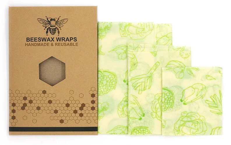 Пчелиный воск пищевая обертка-многоразовая пчелиная восковая бумажная обертка для хранения еды многоразовые сэндвич-пакеты пищевая обертка pers - Цвет: Vegetable