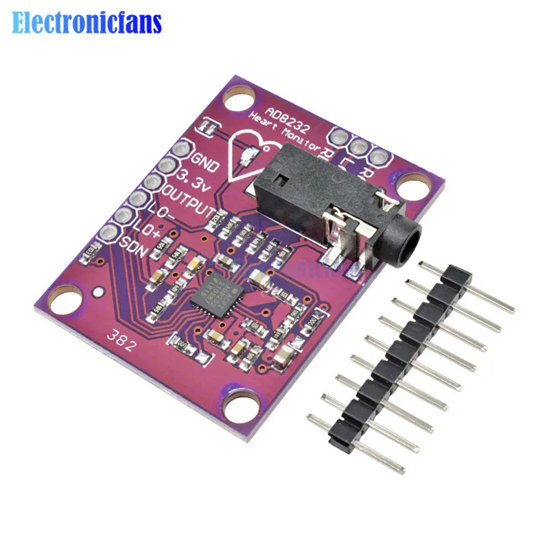 AD8232 однопроводный монитор сердечного ритма Электронная печатная плата
