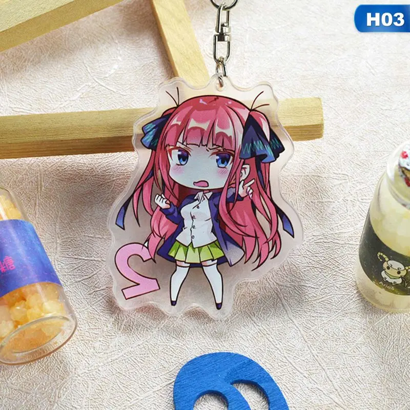 Gotoubun no Hanayome Nakano Ichika Nino Miku Yotsuba Itsuki брелок акриловая фигурка брелок-подвеска Подвески Подарки