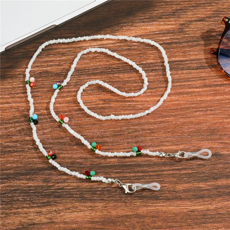 Цепочка для очков с хрустальными бусинами вишни мужчин и женщин шнурок цветными