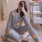 Милая Пижама с мультяшным рисунком для женщин, новый пижамный комплект большого размера на осень и зиму, женская одежда для сна, пижама, Повседневная хлопковая ночная рубашка