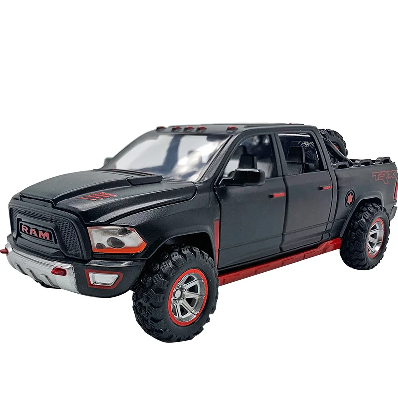 Модель автомобиля Dodge Ram TRX из сплава игрушка со звуком и светильник открытой