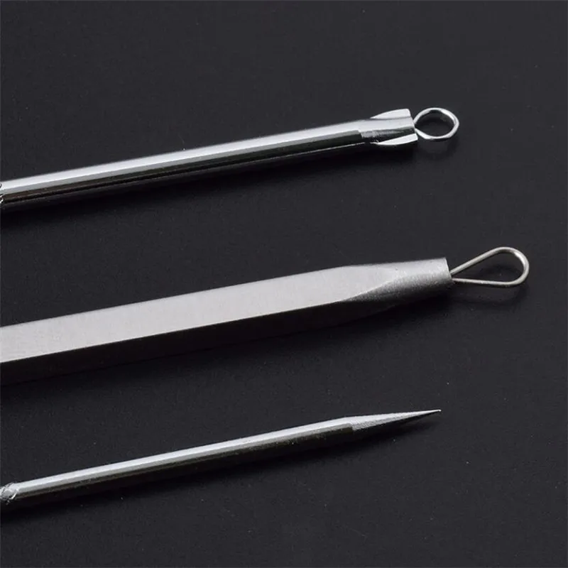 Инструмент для удаления чёрных точек прыщей и ложка очистки лица пинцет ухода за