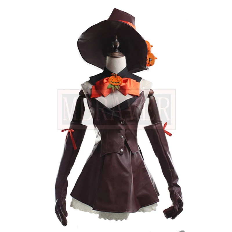 Final Fantasy XIV FF14 черное платье ведьмочки маг Хэллоуин Стиль Косплэй костюм Тыква