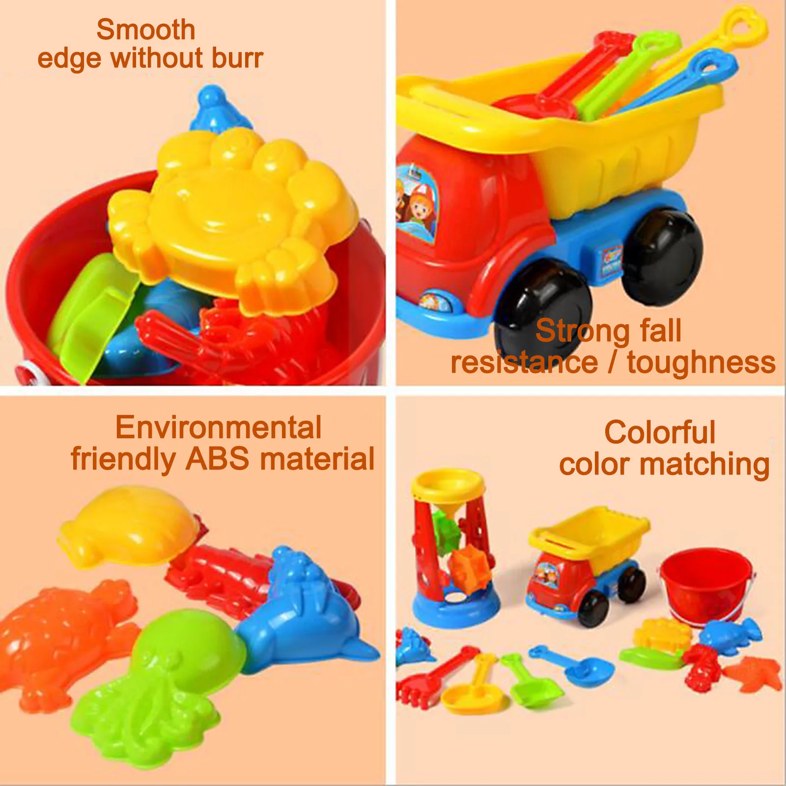 

9 Piece Beach Toy Sand Set Sand Play Sandpit Toy Funny Summer Outdoor beachToy For Children juguetes playa