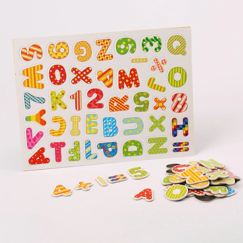 

100+Pcs Wooden Multifunction Children Animal Puzzle Writing Magnetic Drawing Board Blackboard Learning Education Toys For Kids