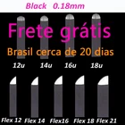 100 шт. 0,18 мм гибкие микроблейдинг Lamina Tebori 12 14 16 18 U-образные тату-иглы для перманентного макияжа бровей лезвия ручка