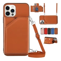 crossbody phone case for iphone 12 pro max 12 mini 11 pro x xr xs max 8 7 plus 10 se 2020 with detachable lanyard wallet cover
